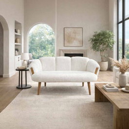 Atelier Del Sofa Star - White Sofá de 2 Plazas